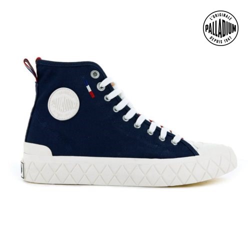 Dámské Tenisky Palladium Palla Ace Platene High Tops Tmavě Blankyt Červené | CZ GYF-65E